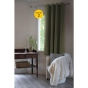 Lot de 2 Rideaux luxe occultant + isolant phonique polaire L140 x H180 cm Inuit Vert kaki