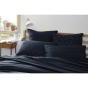 Taie d'oreiller gaze de coton tissée 50 x 70 cm gaïa mix Bleu  marine