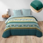 Pack parure de couette 240 x 220 cm Doris + DH 140x190 cm Emeraude