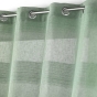 Panneau a oeillets 140 x 280 cm effet lin tisse fils chenille terraza Vert