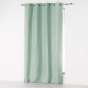 Rideau a oeillets 140 x 280 cm microfibre unie absolu Sauge