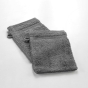 2 gants de toilette 15 x 21 cm eponge unie tendresse Anthracite