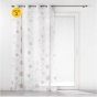 Lot de 2 voilages a oeillets 140 x 240 cm voile sable imprimé metallisé Oliane