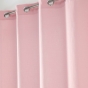 Voilage à oeillets grande hauteur 140 x 180 cm voile tissé Soane Rose