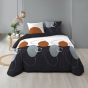 Housse de couette 240 x 220 cm coton 57 fils + 2 taies Oblis