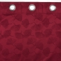 Lot de 2 Rideaux a oeillets 140 x 260 cm 100% occultant/jacquard Lunella Bordeaux