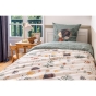 Housse de couette + 1 taie d'oreiller 140 x 200 cm coton 57 fils Polisson