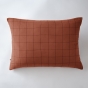 Taie d'oreiller gaze de coton tissée  50 x 70 cm Gaia Match Terracotta