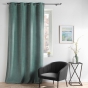 Lot de 2 Rideau tamisant 135 x 260 cm velours uni Novana Sauge