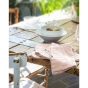 Lot de 3 serviettes gaze de coton 40 x 40 cm gaia guimauve Rose clair