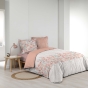 Pack housse de couette 240 x 220 cm Magdalena + DH 140 x 190 cm Blanc
