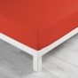 Pack parure de couette 240 x 220 cm Belflore brique + drap housse 140 x 190 x 30 Paprika