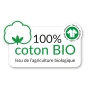 Drap housse 2 personnes 140 x 190 x 30 cm coton bio Biolina Jaune ocre