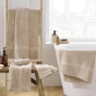 Drap de bain 90 x 150 cm éponge coton piegné Elegance Noisette