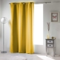 Lot de 2 Rideaux occultant uni 140 x 240 cm Occult Jaune