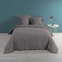 Housse de couette percale de coton luxe 220 x 240  cm Anthracite