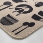 Tapis rectangle 45 x 120 cm tisse imprime kitchen Sans