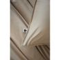 Ensembe drap housse 140 x 190 cm + 2 taies 60 x 60 cm en bambou de satin Salomé Naturel