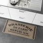 Tapis anti dérapant rectangle 50 x 120 cm bouclette Troquet