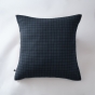 Taie d'oreiller gaze de coton tissée 60 x 60 cm gaïa mix Bleu marine