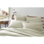 Taie d'oreiller gaze de coton tissée 60 x 60 cm gaïa mix Vert clair