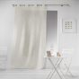Panneau a oeillets 140 x 280 cm effet lin tisse haltona Naturel