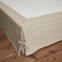 Cache-Sommier 180 x 200 cm – 100% Lin Lavé Soline Sable