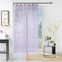 Panneau a anneaux 140 x 240 cm voile tisse linka Lilas