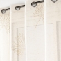 Voilage a oeillets 140 x 240 cm voile sabée Lotus