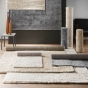 Tapis rectangle 120 x 170 cm shaggy uni tango Gris