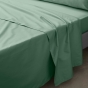 Drap plat 1 pers. 180 x 290 cm percale de coton 78 fils Tilleul