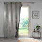 Rideau a oeillets 140 x 260 cm 100% occultant/jacquard Lunella Gris