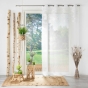 Panneau a oeillets 135 x 240 cm voile sable+top brode yaelle Sans