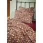Housse de couette 140 x 200 cm double gaze de coton imprimée Capucine Camel