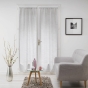 Paire droite passe tringle 2 x 70 x 240 cm voile tisse milza Gris