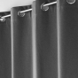 Rideau a oeillets 135 x 260 cm 100% occultant thermique uni occultissime Anthracite