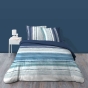 Housse de couette 240 x 220 cm coton 57 fils + 2 taies Mikonos