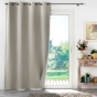 Rideau a oeillets 135 x 260 cm 100% occultant/chambray uni occultiss Lin