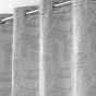 Rideau a oeillets 140 x 260 cm jacquard Floriss Gris