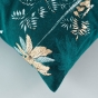 Coussin dehoussable 45 x 45 cm coton imprime or Idalia