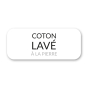 Drap housse 2 personnes 140 x 190 x 30 cm Linette coton lavé  57 fils Blanc