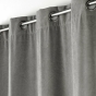 Rideau tamisant 135 x 260 cm velours uni Novana Anthracite