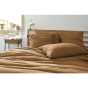 Taie d'oreiller gaze de coton tissée 60 x 60 cm gaïa mix Camel