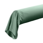 Taie de traversin 85 x 185 cm percale uni 78 fils percaline  +p. bourdon Tilleul