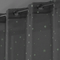 Panneau a oeillets 140 x 240 cm voile sable phosphorescent fluo night Gris