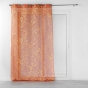 Voilage à oeillets 140 x 240 cm imprimé métallisé Belflor Terracotta/Or