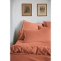 Housse de Couette 240 x 220 cm - Satin d’Eucalyptus Uni Lysandre Terracotta