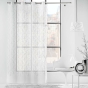 Panneau a oeillets 140 x 240 cm voile sable brode metallise felicia Argent