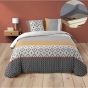 Pack parure de couette 240 x 220 cm Arsene + DH 140x190 cm Gris