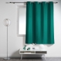 Lot de 2 rideaux petite hauteur 140 x 180 cm Polyester Essentiel Emeraude